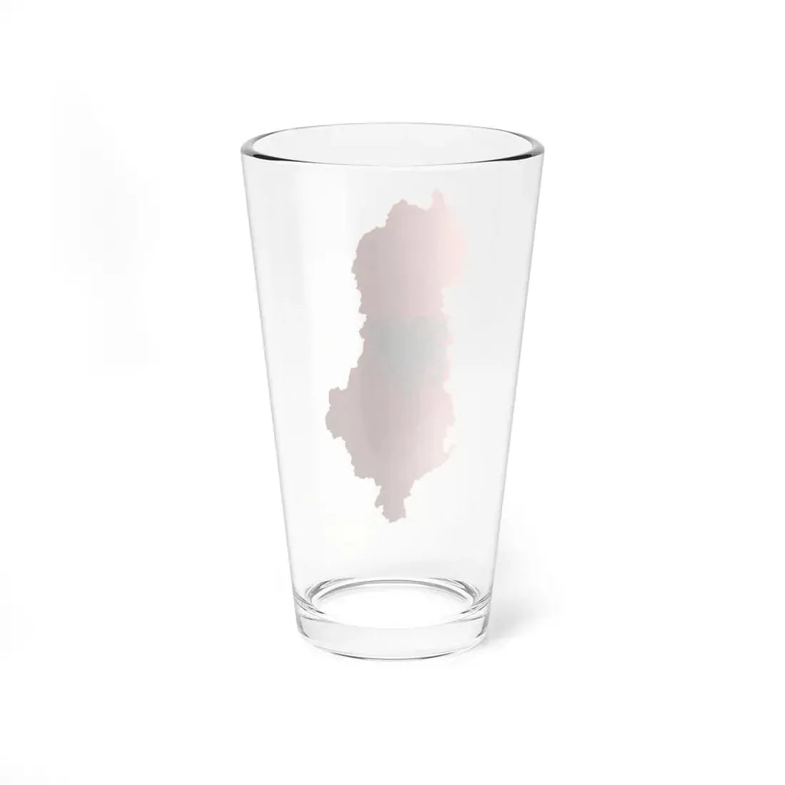 Flag-map of Albania (Albania) Pint Glass 16oz - Go Mug Yourself