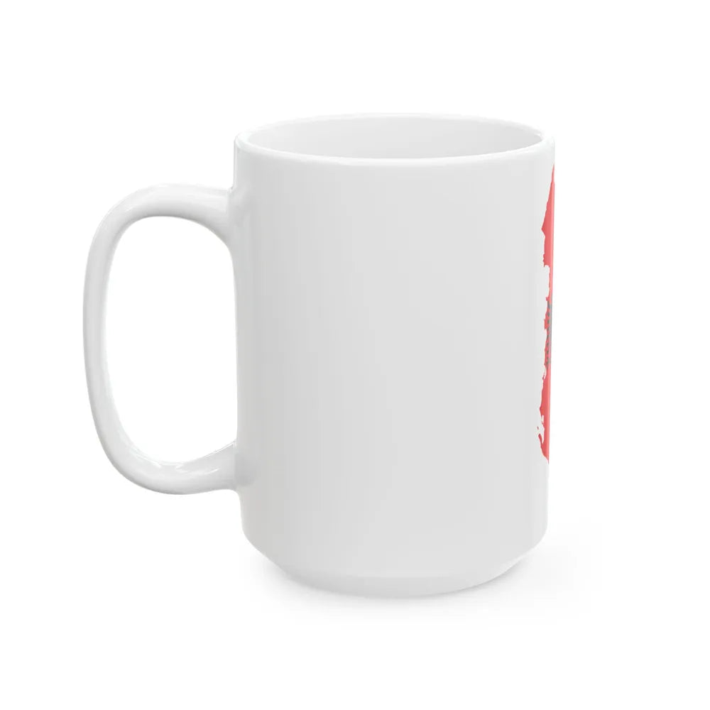 Flag-map of Albania (Albania) White Coffee Mug - Go Mug Yourself