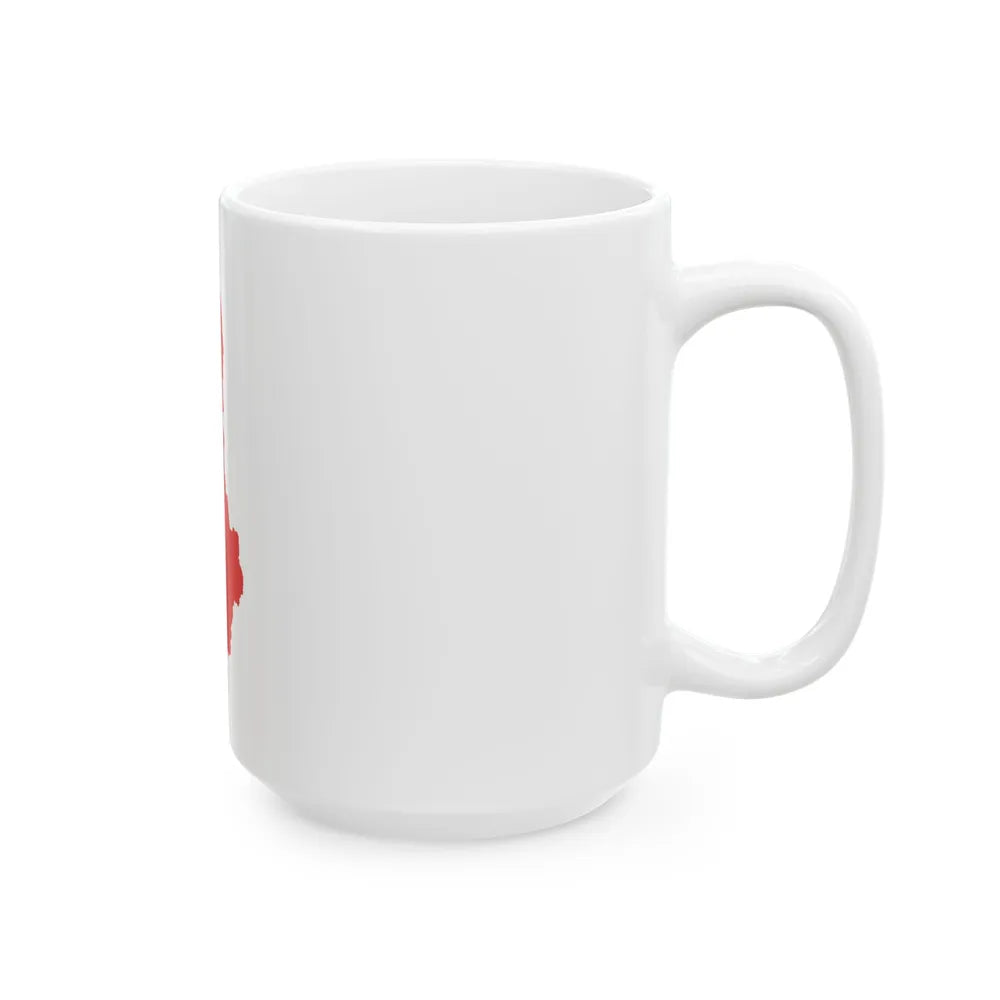 Flag-map of Albania (Albania) White Coffee Mug - Go Mug Yourself
