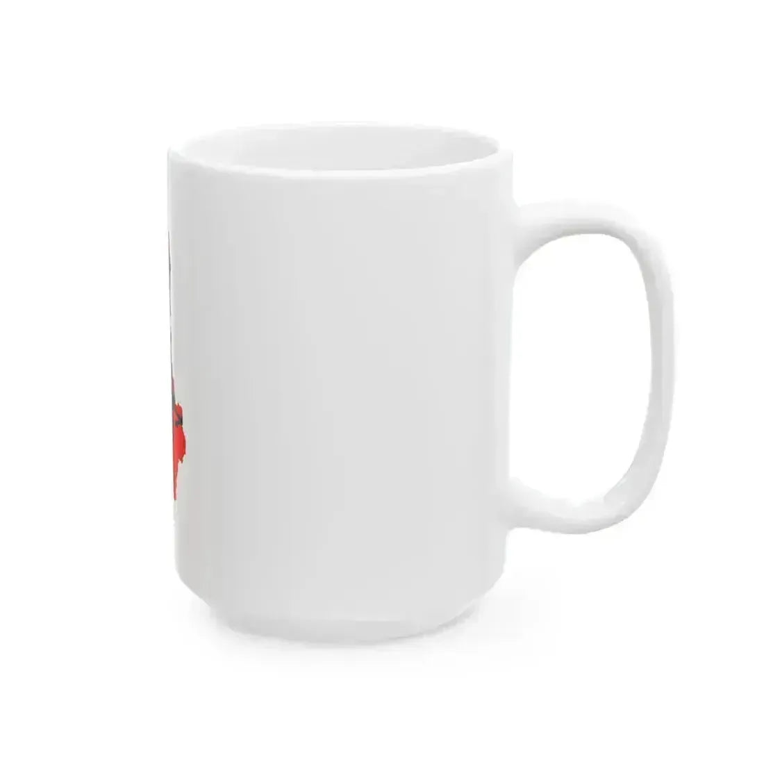 Flag map of Albania (Albania) White Coffee Mug - Go Mug Yourself