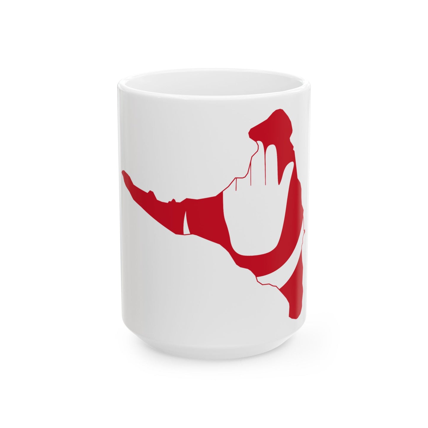 Flag map of Anjouan (Comoros) White Coffee Mug-15oz-Go Mug Yourself