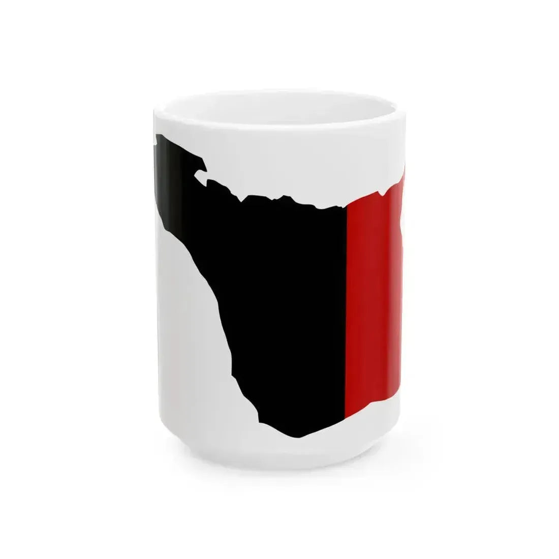 Flag map of Aosta (Italy) White Coffee Mug 15oz - Go Mug Yourself