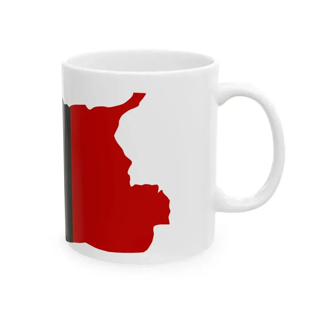 Flag map of Aosta (Italy) White Coffee Mug - Go Mug Yourself
