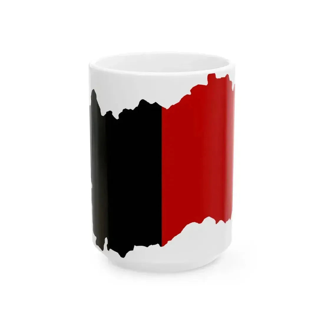 Flag map of Aosta Valley (Italy) White Coffee Mug 15oz - Go Mug Yourself