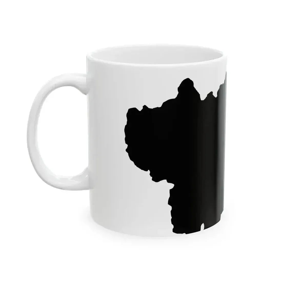 Flag map of Aosta Valley (Italy) White Coffee Mug - Go Mug Yourself