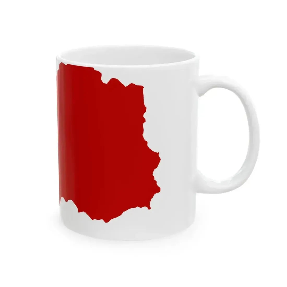 Flag map of Aosta Valley (Italy) White Coffee Mug - Go Mug Yourself