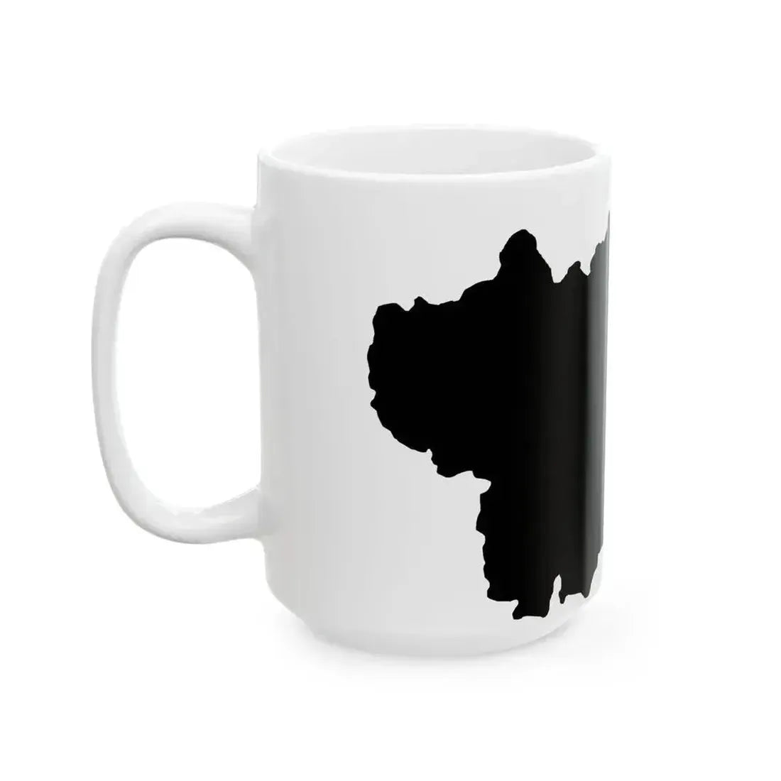 Flag map of Aosta Valley (Italy) White Coffee Mug - Go Mug Yourself
