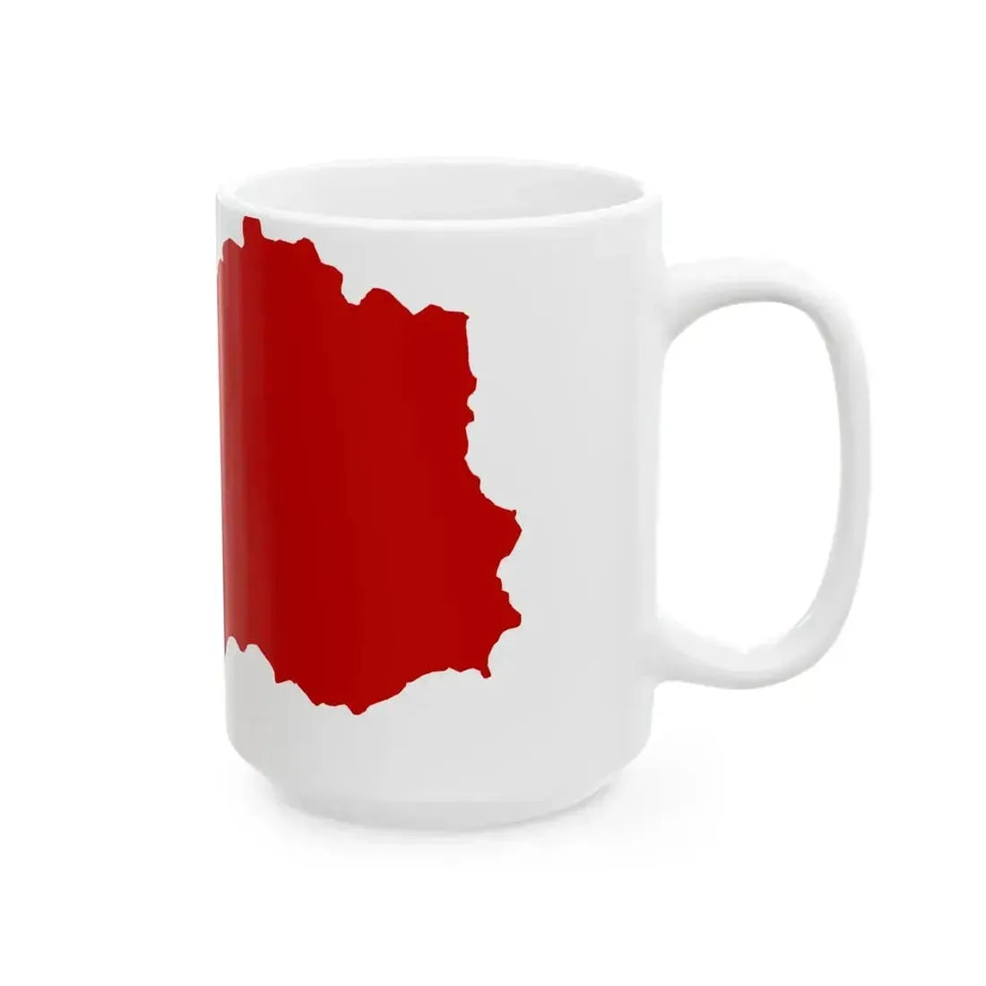 Flag map of Aosta Valley (Italy) White Coffee Mug - Go Mug Yourself