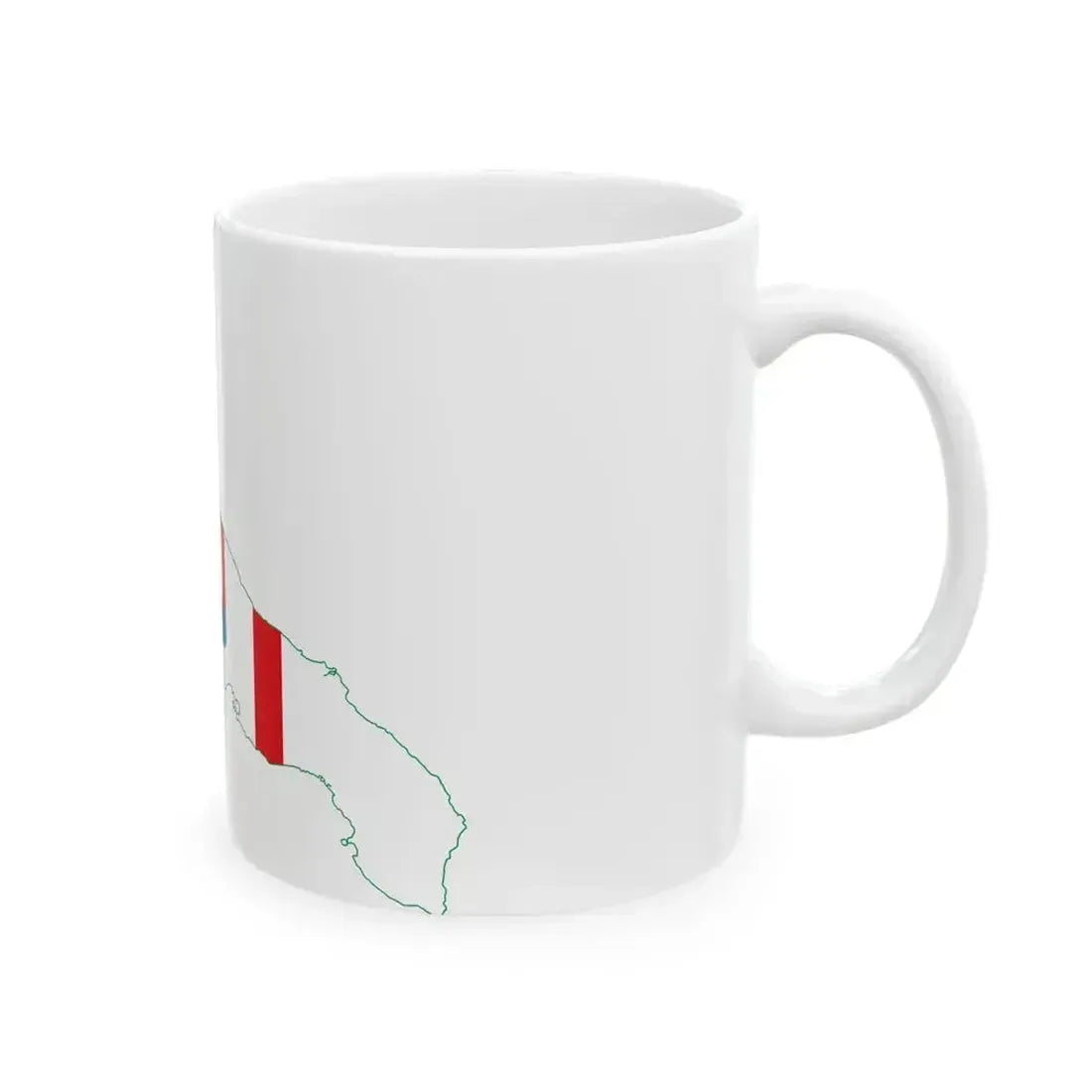 Flag map of Apulia (Italy) White Coffee Mug - Go Mug Yourself