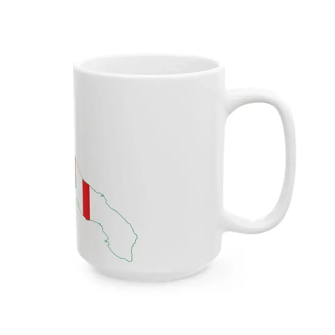 Flag map of Apulia (Italy) White Coffee Mug - Go Mug Yourself
