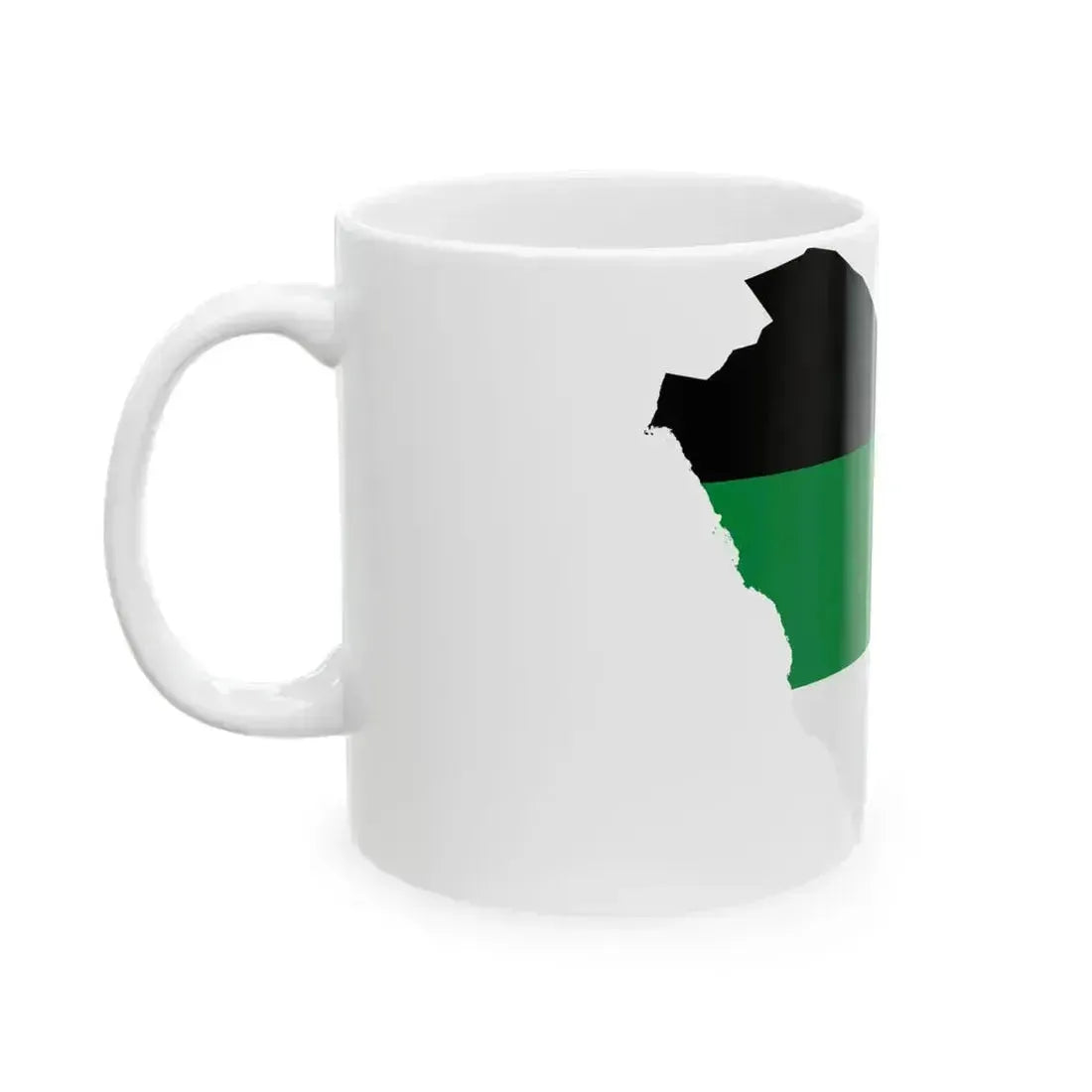 Flag map of Arabia (Saudi Arabia) White Coffee Mug - Go Mug Yourself