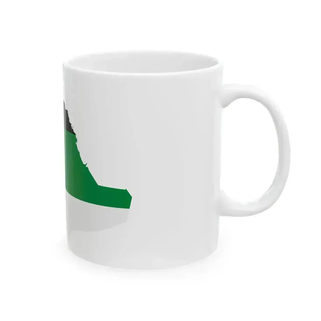 Flag map of Arabia (Saudi Arabia) White Coffee Mug - Go Mug Yourself