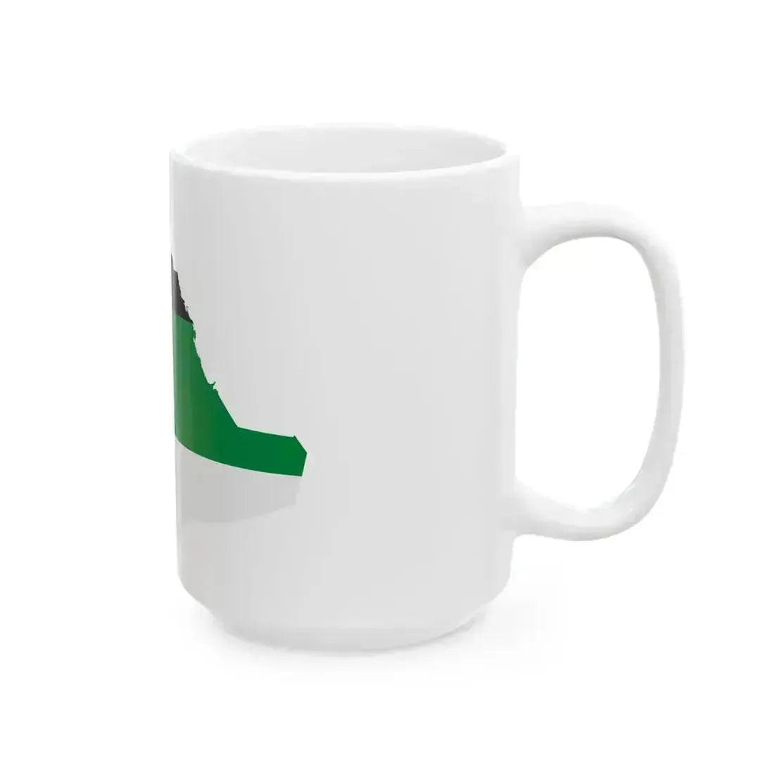 Flag map of Arabia (Saudi Arabia) White Coffee Mug - Go Mug Yourself