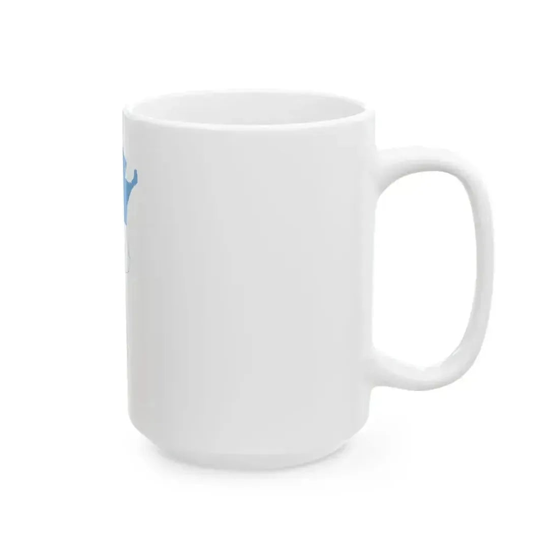 Flag map of Argentina (Argentina) White Coffee Mug - Go Mug Yourself