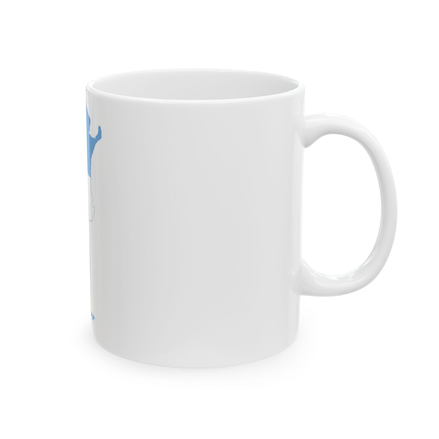 Flag-map of Argentina Falkland Islands (Argentina) White Coffee Mug-Go Mug Yourself