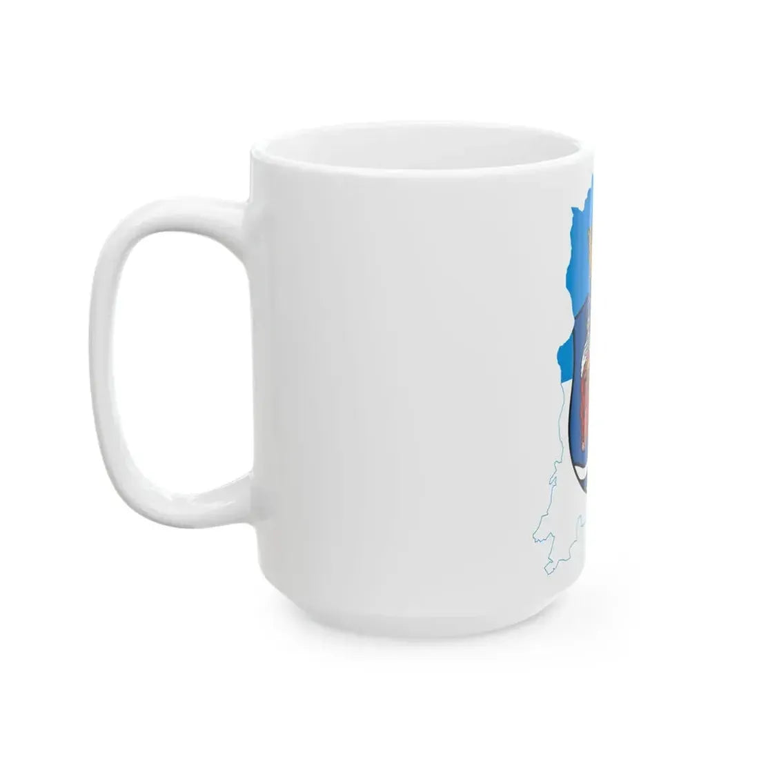 Flag-map of Bacs-Kiskun County (Hungary) White Coffee Mug - Go Mug Yourself