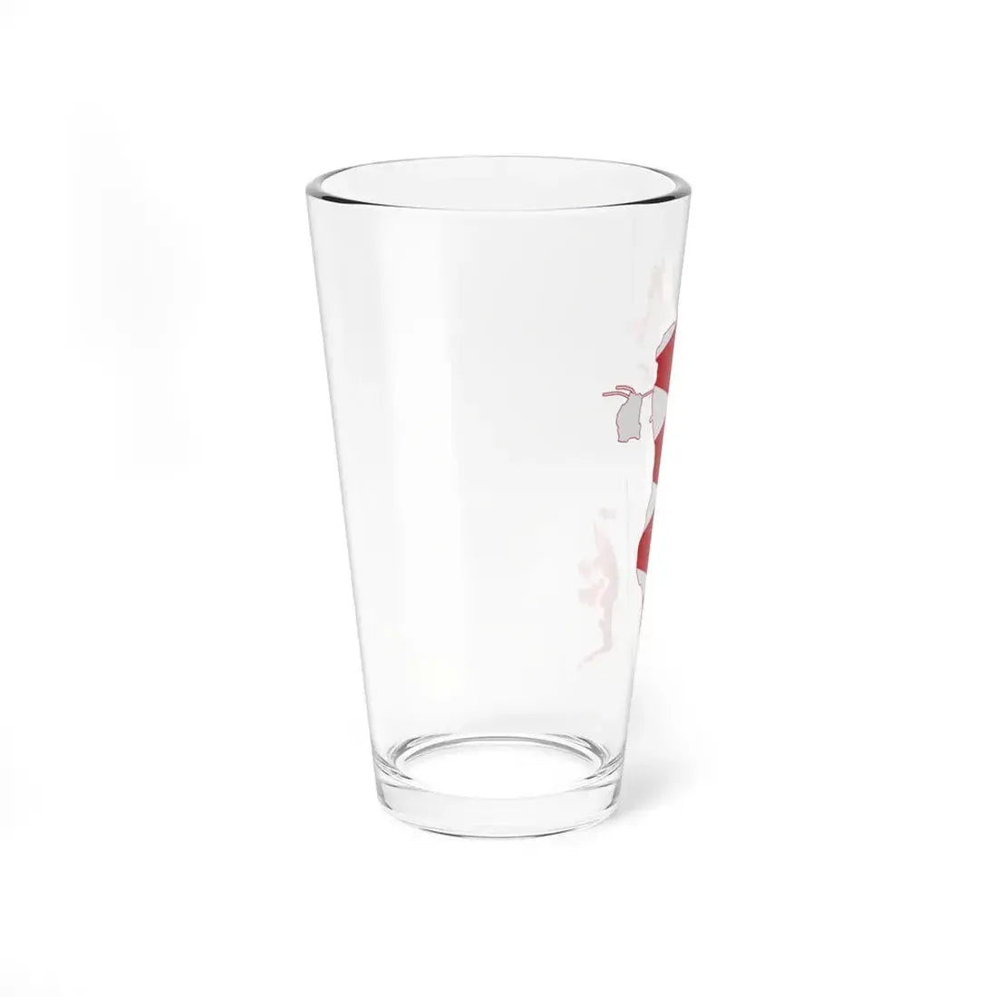 Flag-map of Bahrain (Bahrain) Pint Glass 16oz - Go Mug Yourself