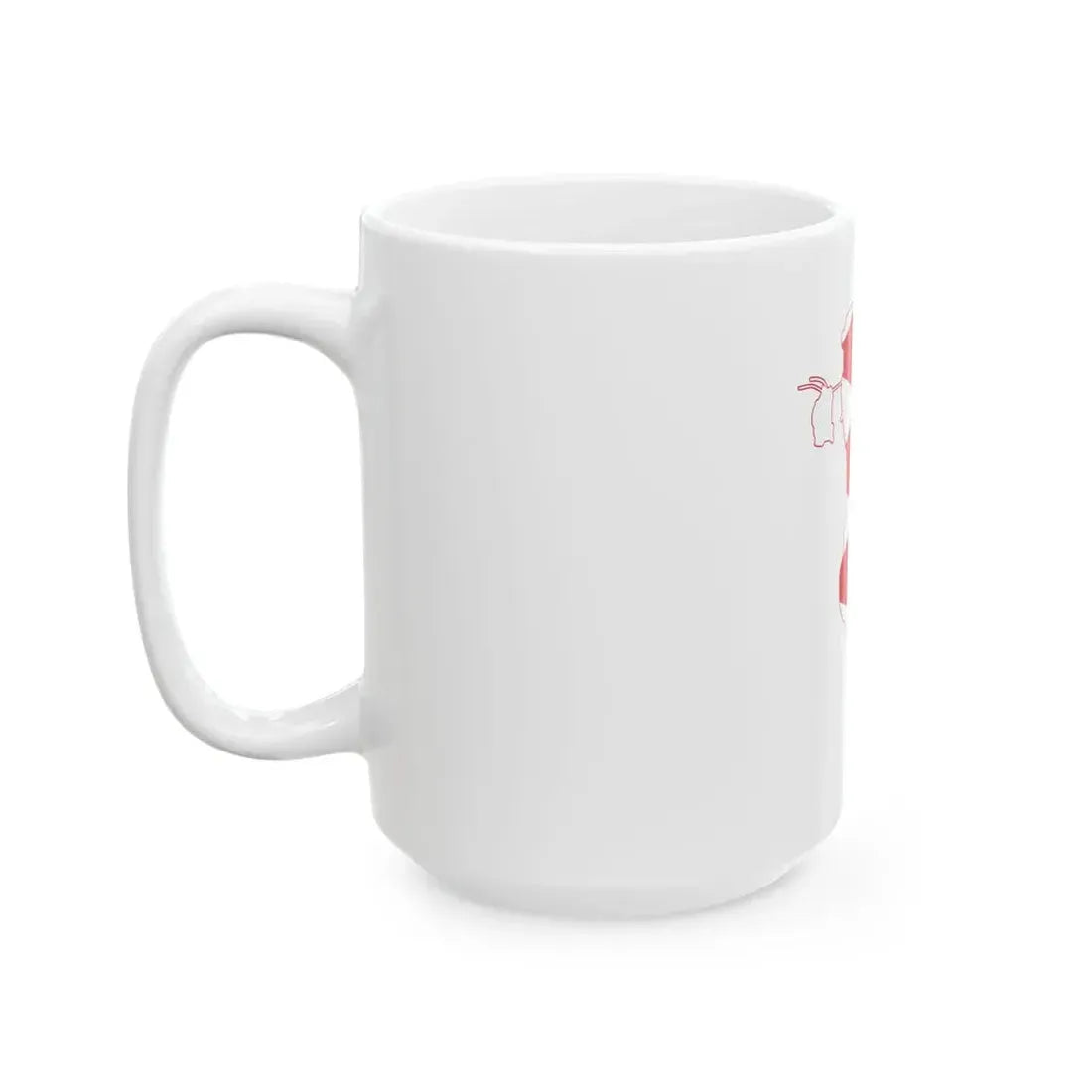 Flag-map of Bahrain (Bahrain) White Coffee Mug - Go Mug Yourself