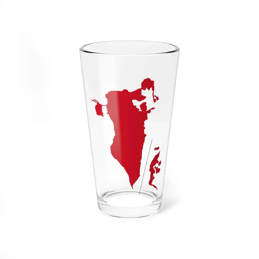 Flag-map of Bahrain before 1820 (Bahrain) Pint Glass 16oz 16oz - Go Mug Yourself