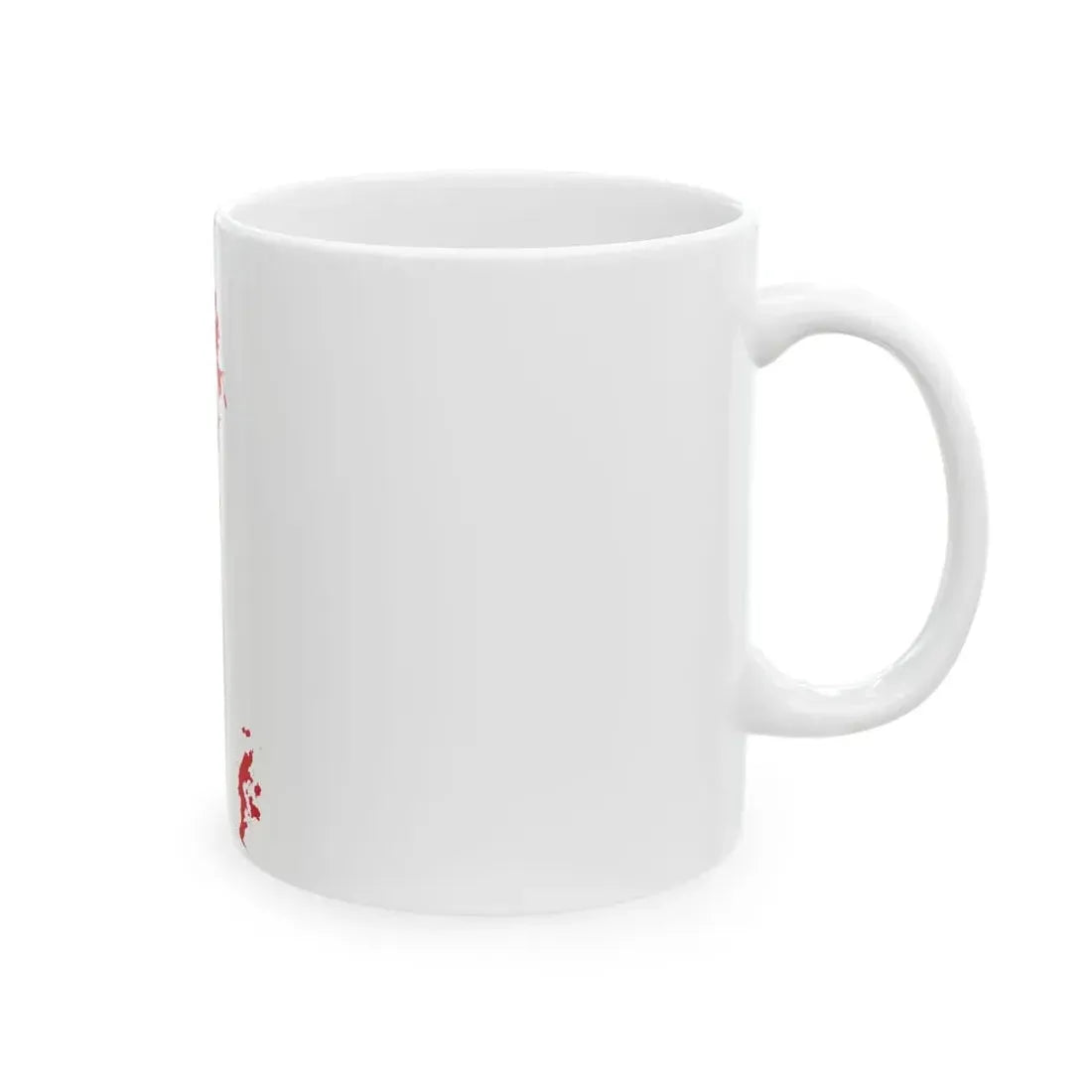 Flag-map of Bahrain2 (Bahrain) White Coffee Mug - Go Mug Yourself