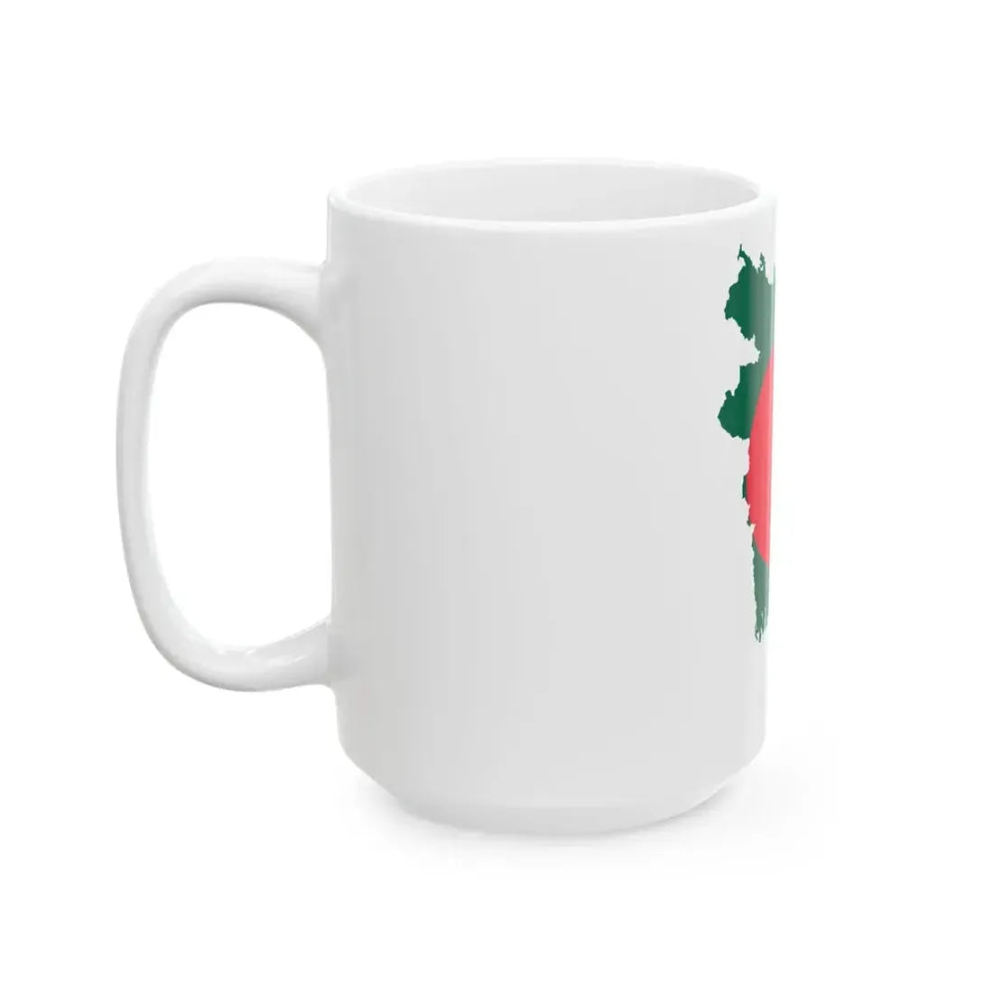 Flag-map of Bangladesh (Bangladesh) White Coffee Mug - Go Mug Yourself