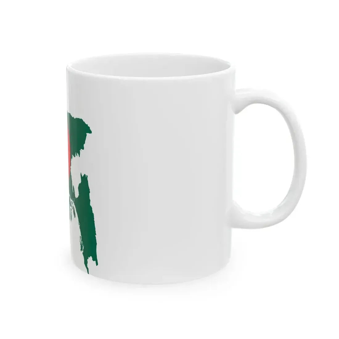 Flag-map of Bangladesh2 (Bangladesh) White Coffee Mug - Go Mug Yourself