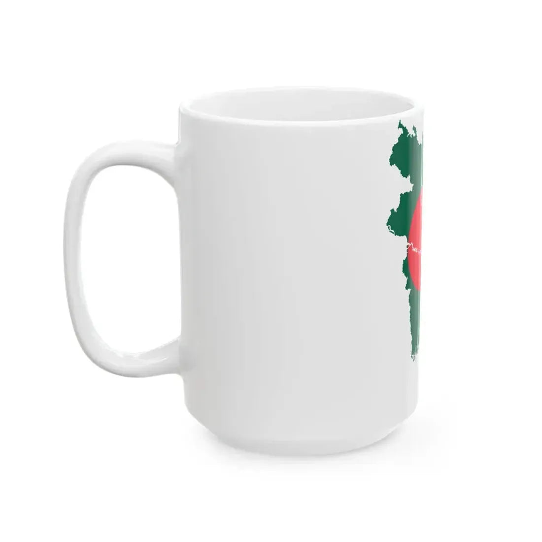 Flag-map of Bangladesh2 (Bangladesh) White Coffee Mug - Go Mug Yourself