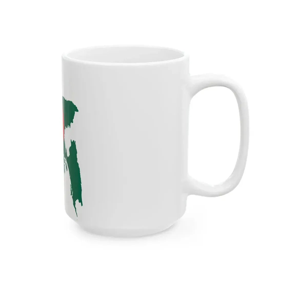 Flag-map of Bangladesh2 (Bangladesh) White Coffee Mug - Go Mug Yourself