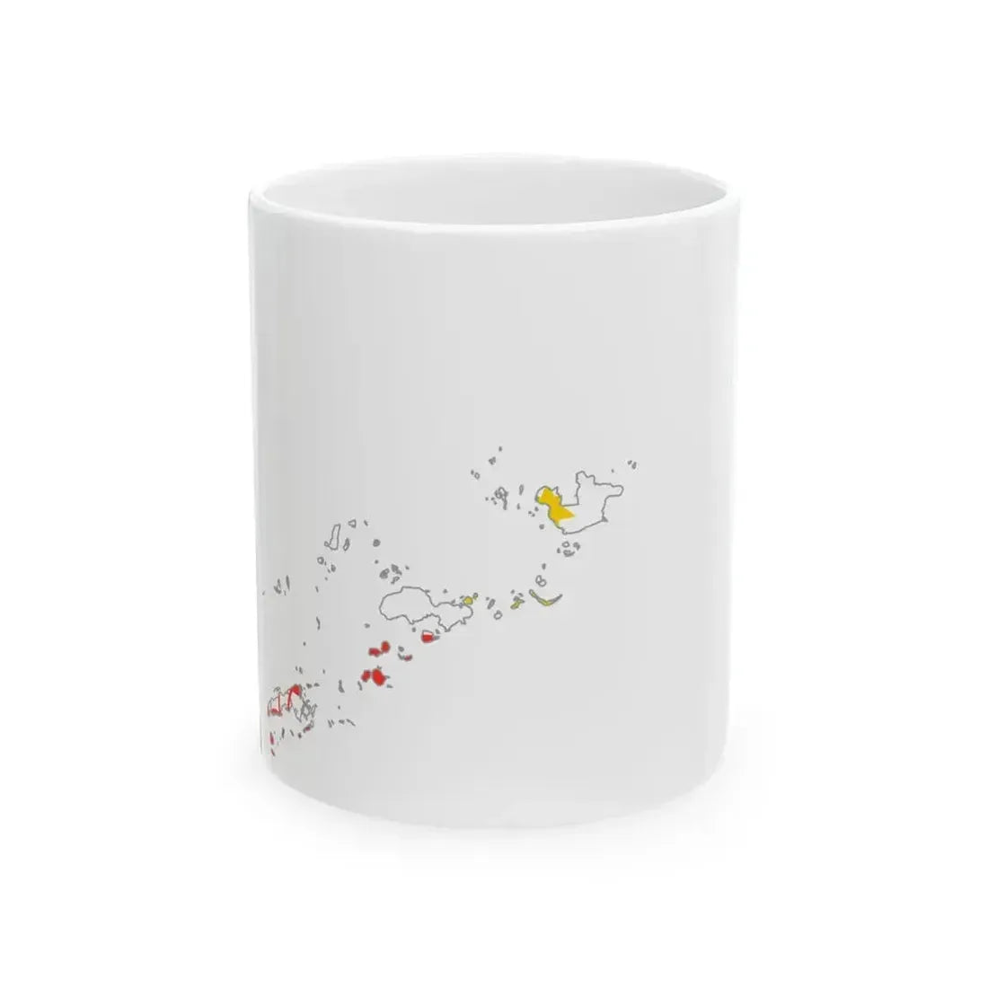 Flag map of Bangsamoro (Philippines) White Coffee Mug 11oz - Go Mug Yourself