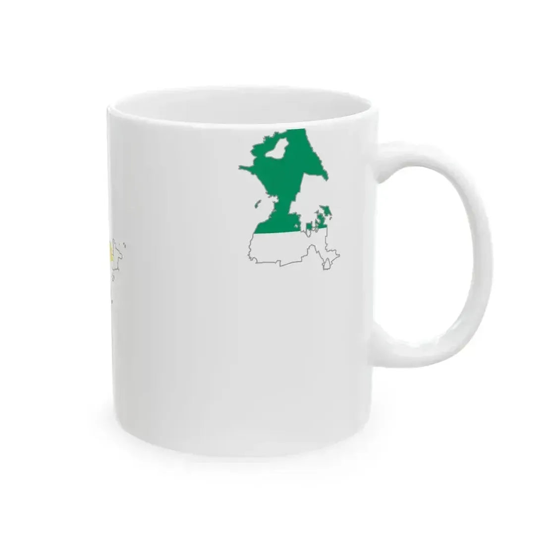 Flag map of Bangsamoro (Philippines) White Coffee Mug - Go Mug Yourself