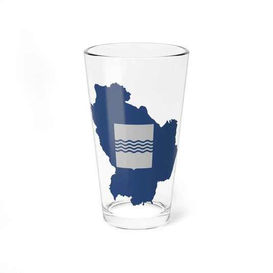 Flag-map of Basilicata (Italy) Pint Glass 16oz 16oz - Go Mug Yourself