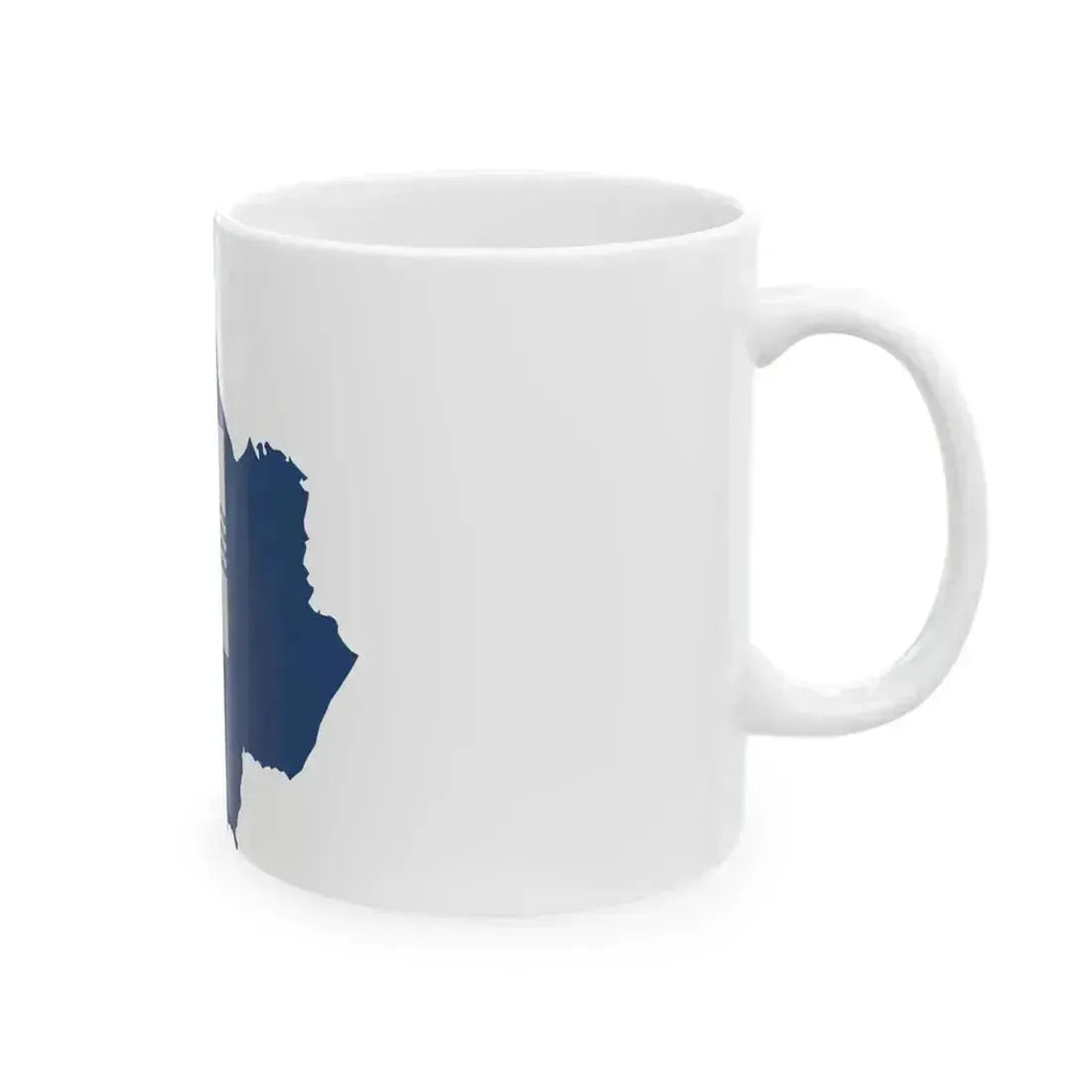 Flag-map of Basilicata (Italy) White Coffee Mug - Go Mug Yourself