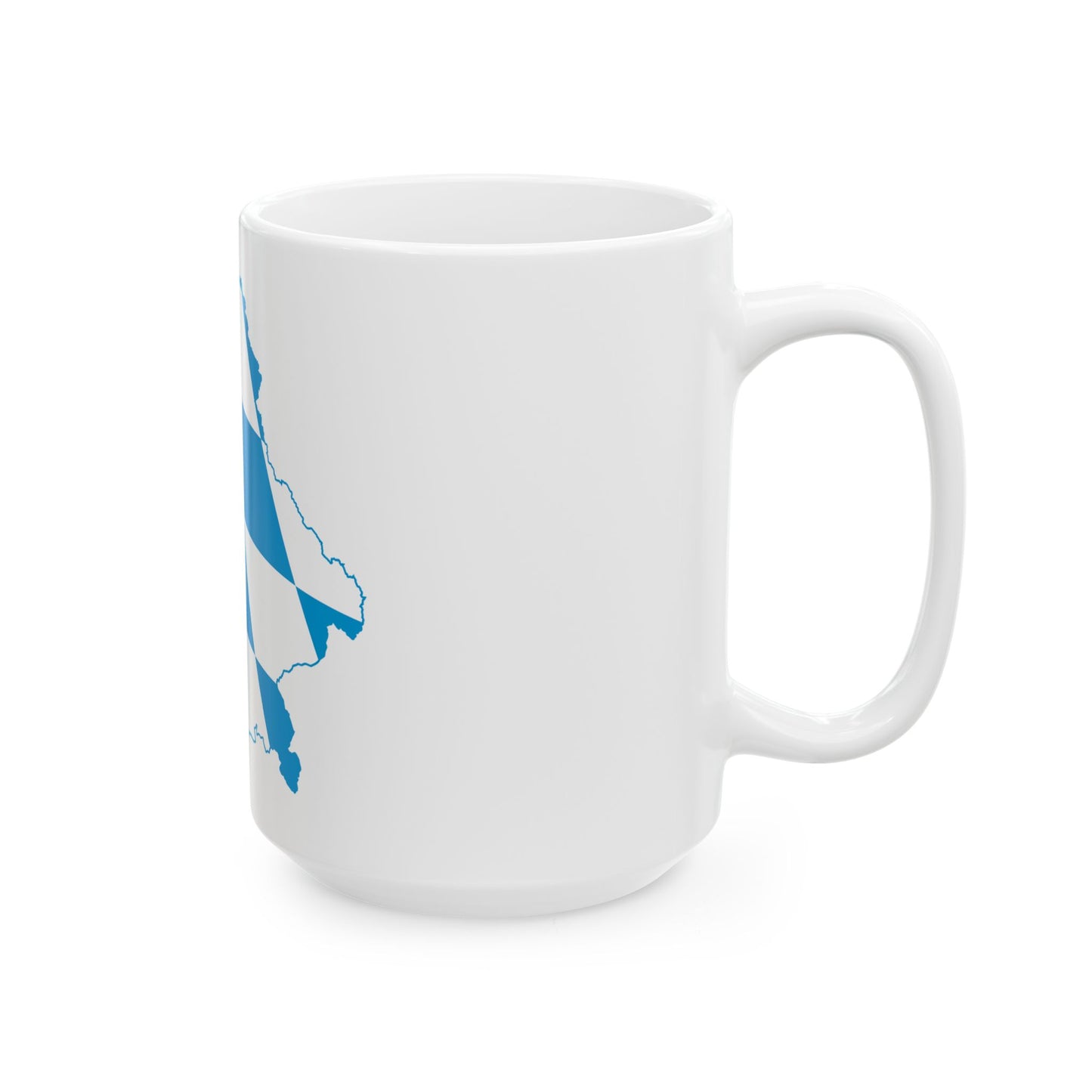 Flag map of Bavaria (Germany) White Coffee Mug-Go Mug Yourself