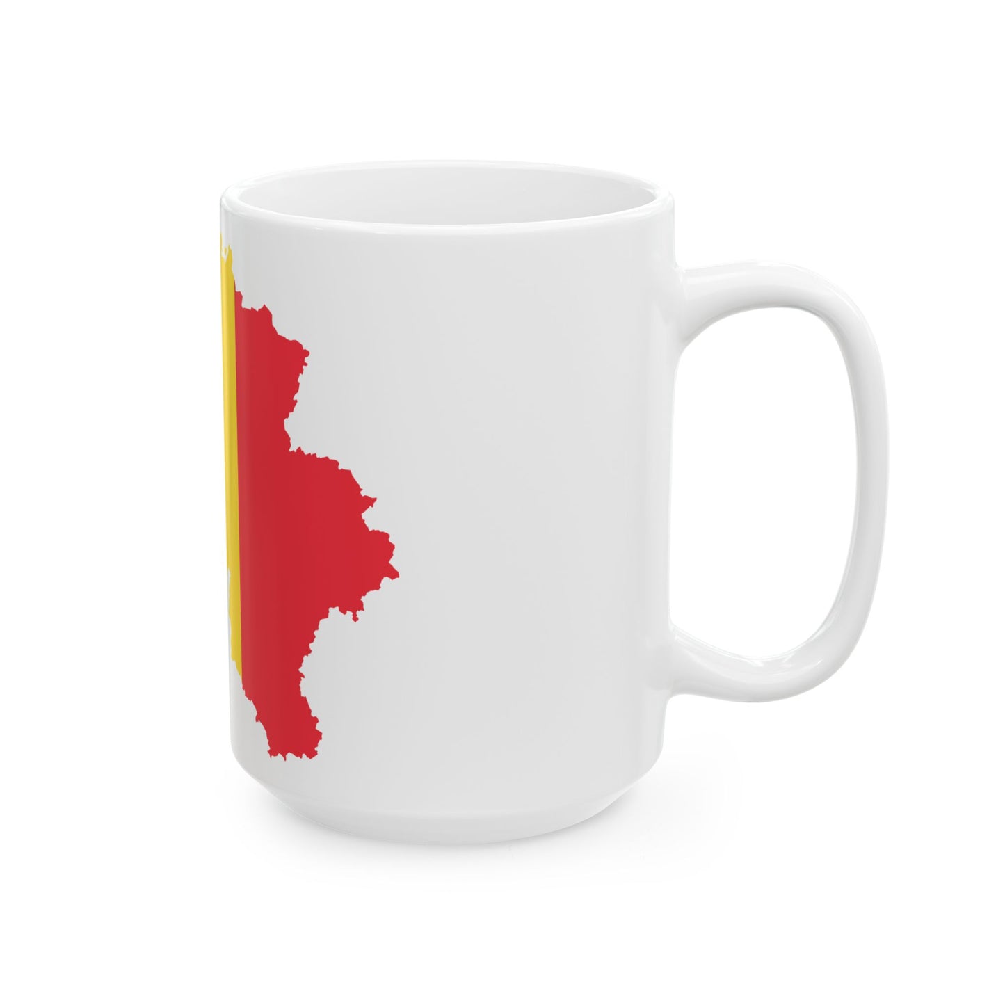 Flag-map of Belgium (Belgium) White Coffee Mug-Go Mug Yourself