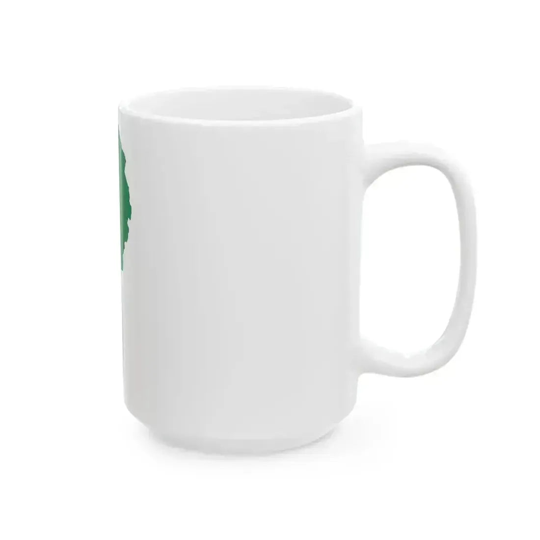 Flag map of Benin 1975-1990 (Benin) White Coffee Mug - Go Mug Yourself