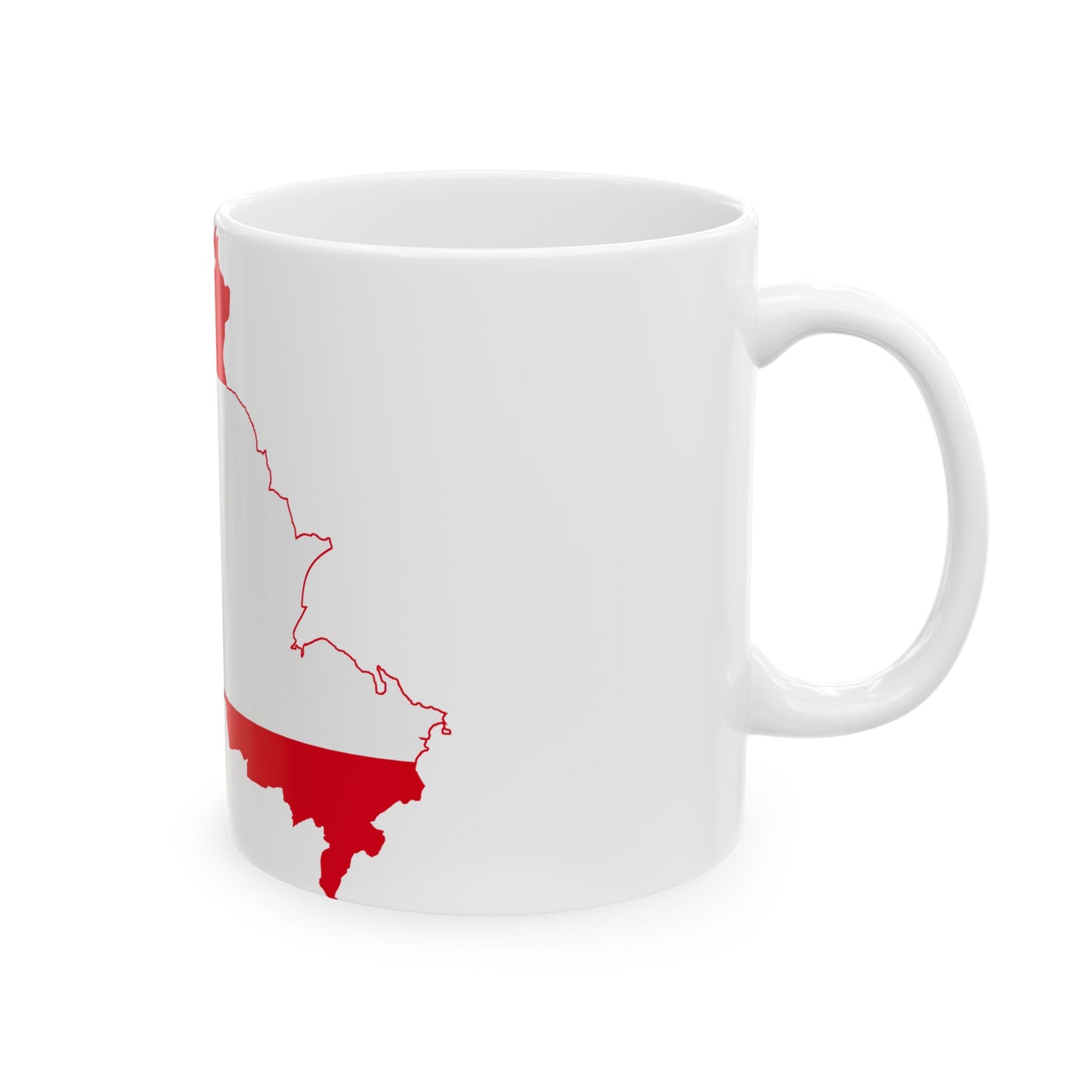 Flag map of Berlin 1990- (Germany) White Coffee Mug-Go Mug Yourself