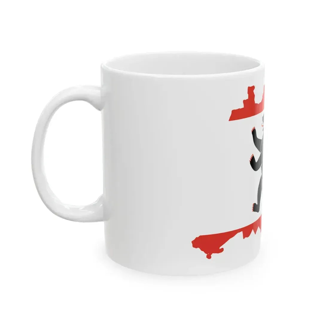 Flag-map of Berlin (Germany) White Coffee Mug - Go Mug Yourself