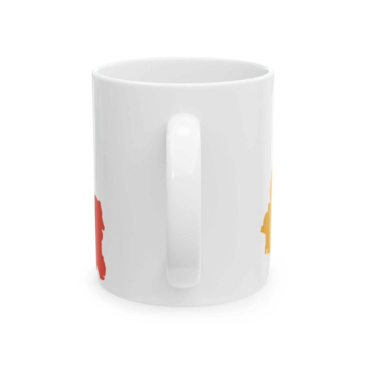 Flag-map of Bhutan (Bhutan) White Coffee Mug-Go Mug Yourself