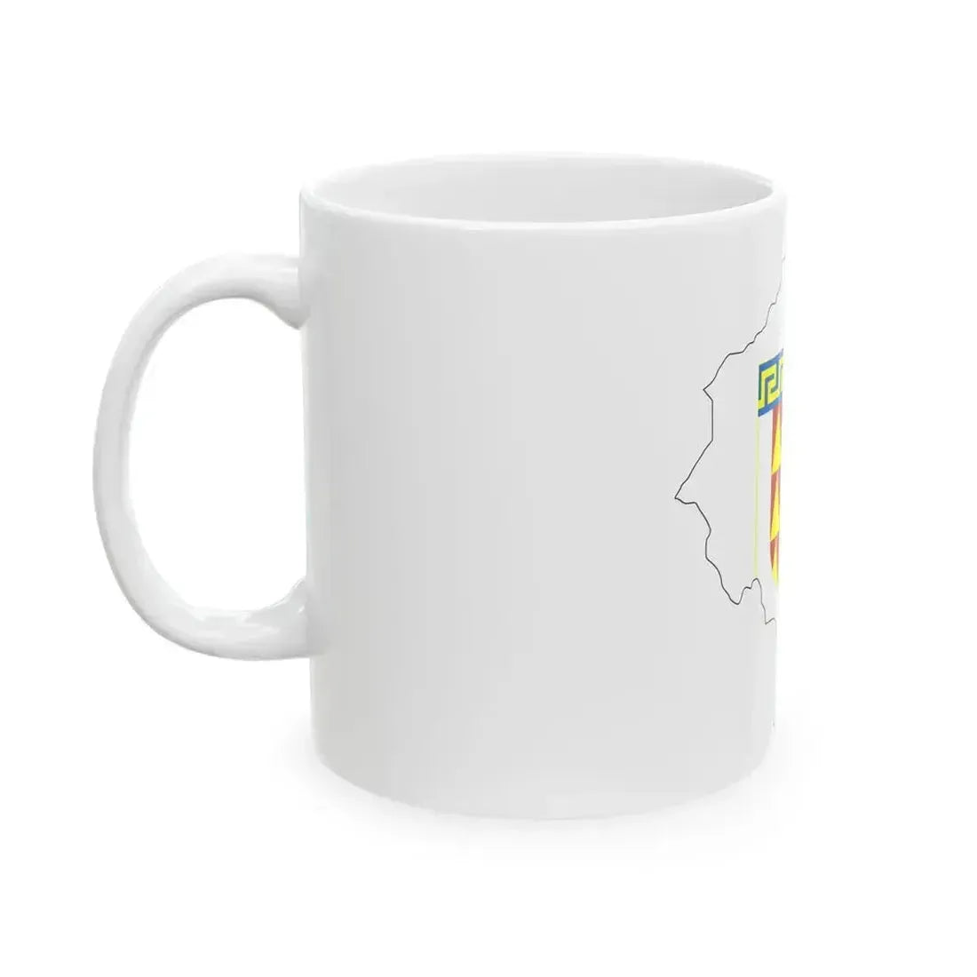 Flag map of Bitola Municipality Macedonia (North Macedonia) White Coffee Mug - Go Mug Yourself