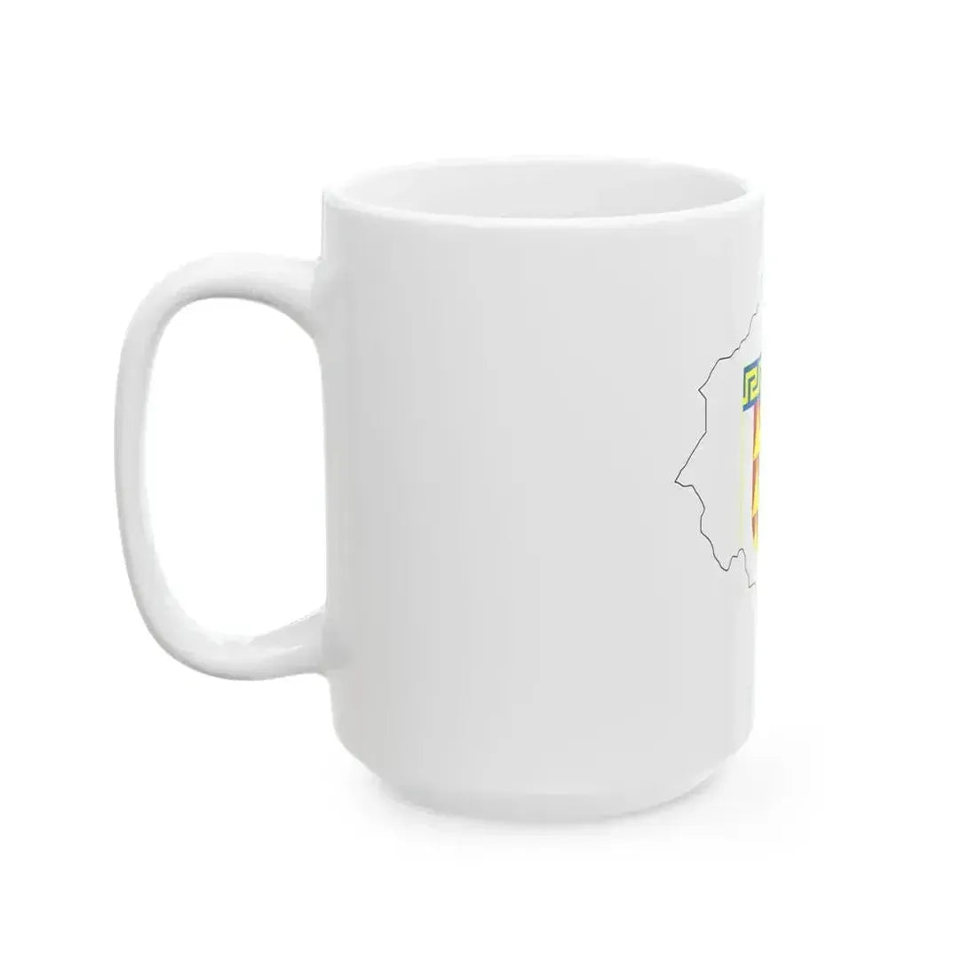 Flag map of Bitola Municipality Macedonia (North Macedonia) White Coffee Mug - Go Mug Yourself