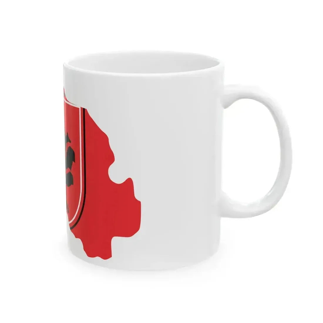 Flag map of Bogovinje Municipality (North Macedonia) White Coffee Mug - Go Mug Yourself