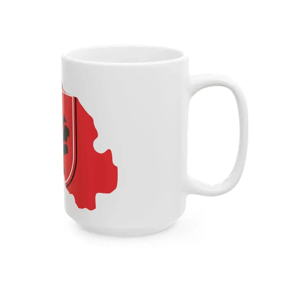 Flag map of Bogovinje Municipality (North Macedonia) White Coffee Mug - Go Mug Yourself