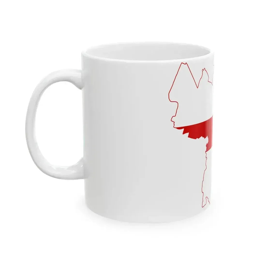 Flag map of Bologna (Italy) White Coffee Mug - Go Mug Yourself