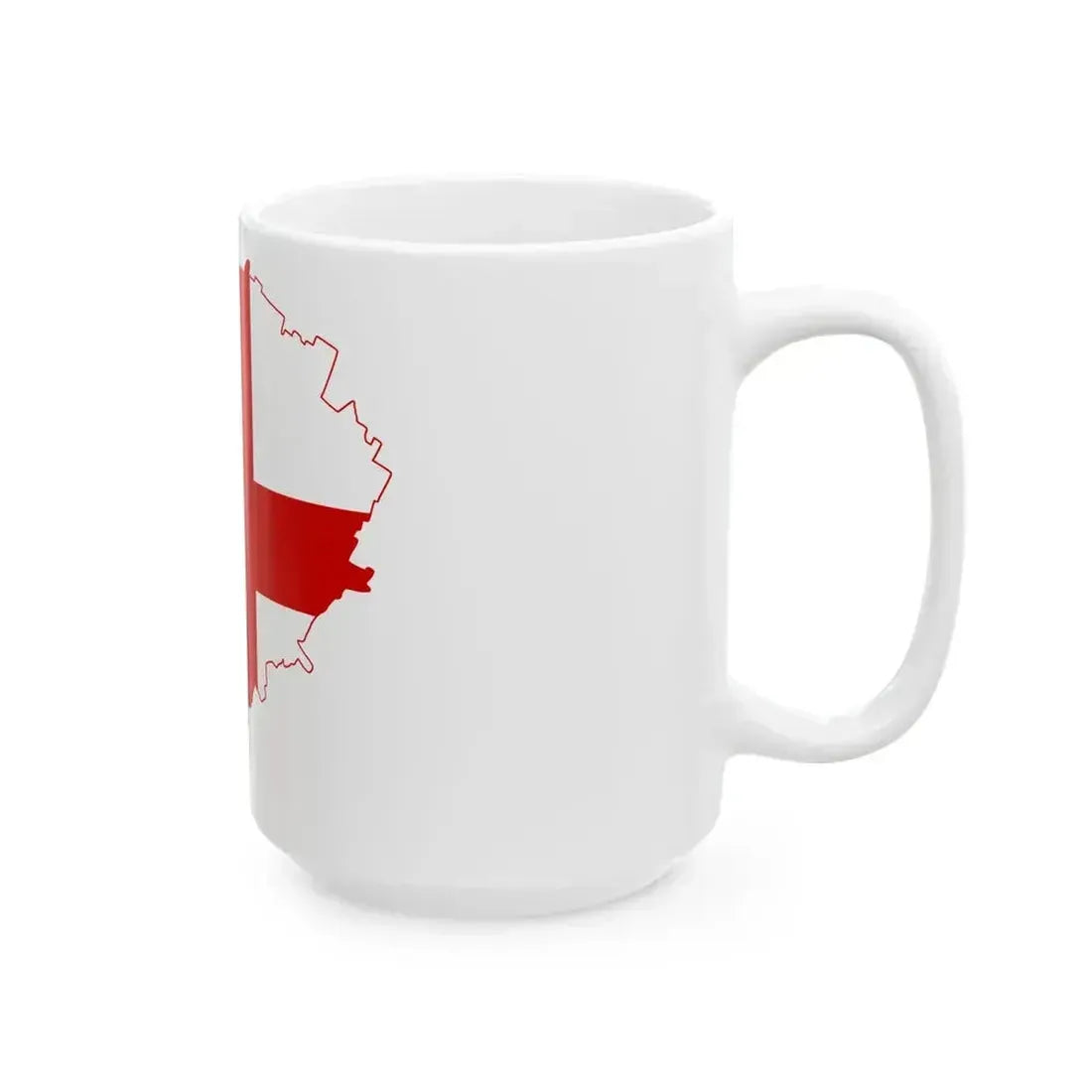 Flag map of Bologna (Italy) White Coffee Mug - Go Mug Yourself