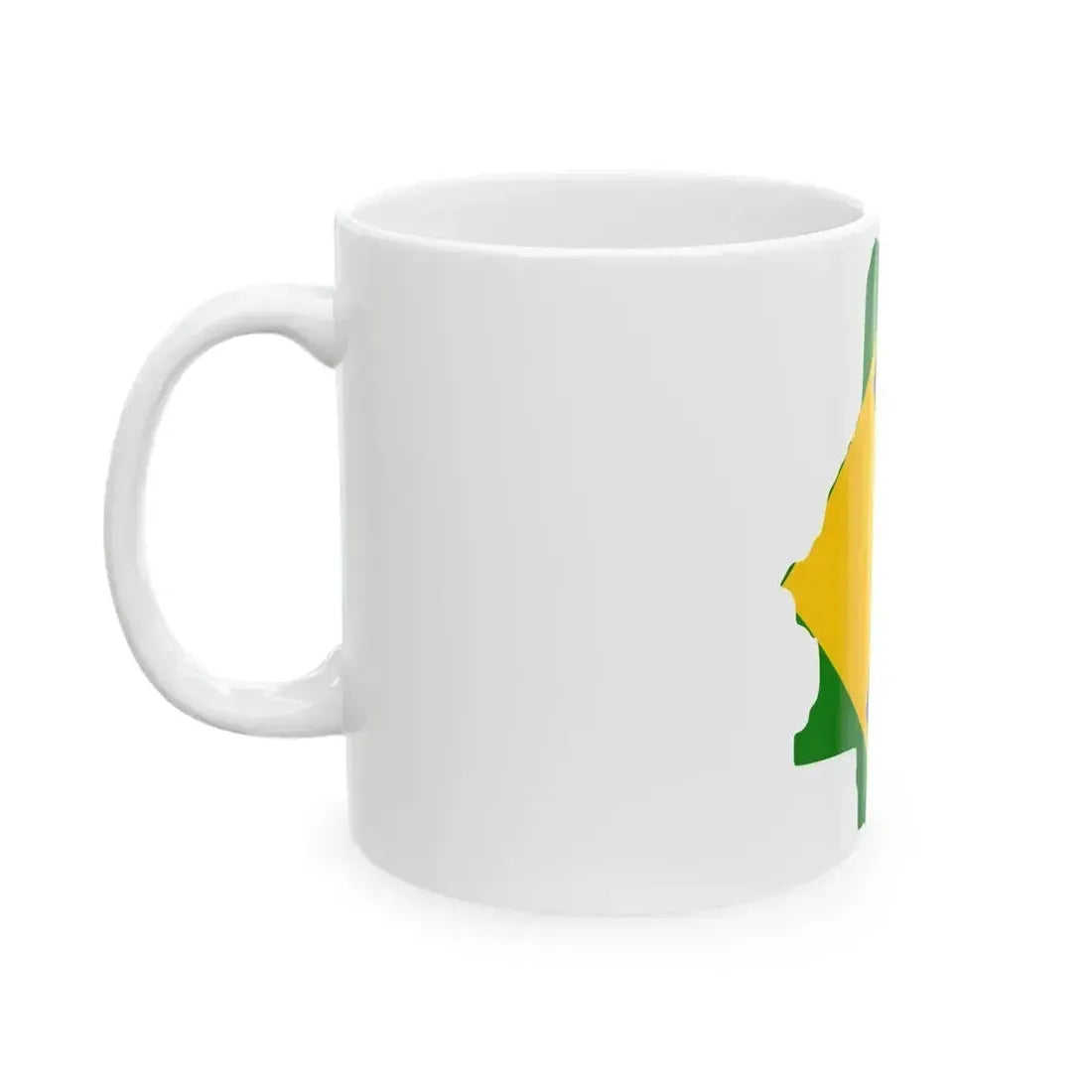 Flag map of Bosilovo Municipality (North Macedonia) White Coffee Mug - Go Mug Yourself