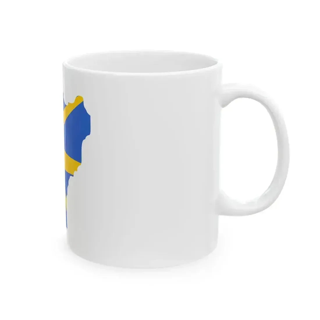 Flag map of Bosilovo Municipality (North Macedonia) White Coffee Mug - Go Mug Yourself