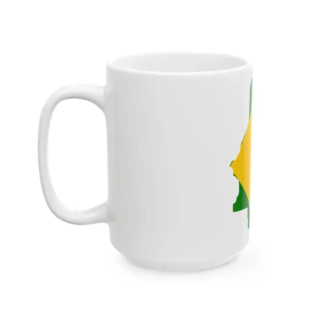 Flag map of Bosilovo Municipality (North Macedonia) White Coffee Mug - Go Mug Yourself