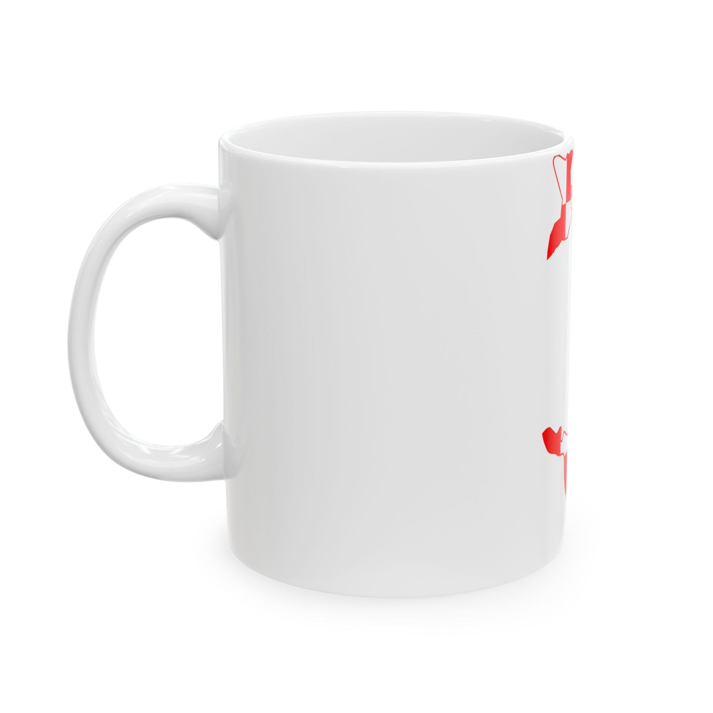 Flag map of Bremen (Germany) White Coffee Mug-Go Mug Yourself