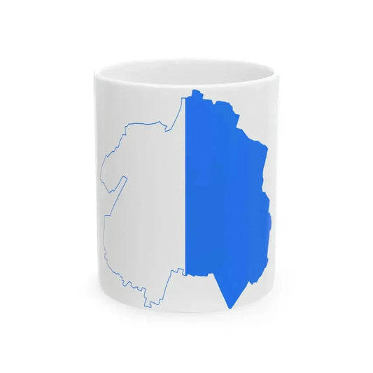 Flag map of Brescia (Italy) White Coffee Mug 11oz - Go Mug Yourself