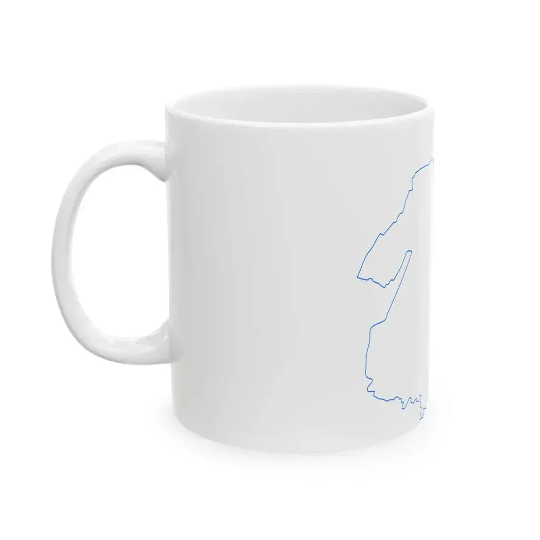 Flag map of Brescia (Italy) White Coffee Mug - Go Mug Yourself